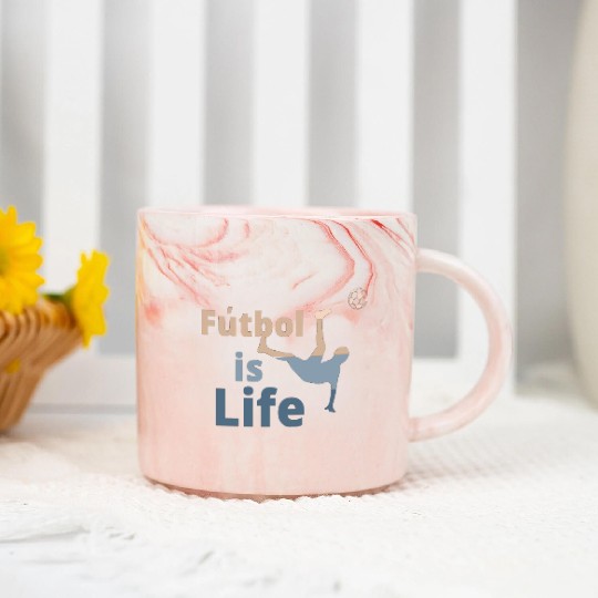 Football is life Marble Mugs