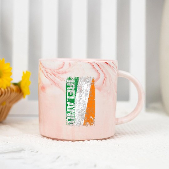 IRELAND Flag Vintage Retro Irish Marble Mugs