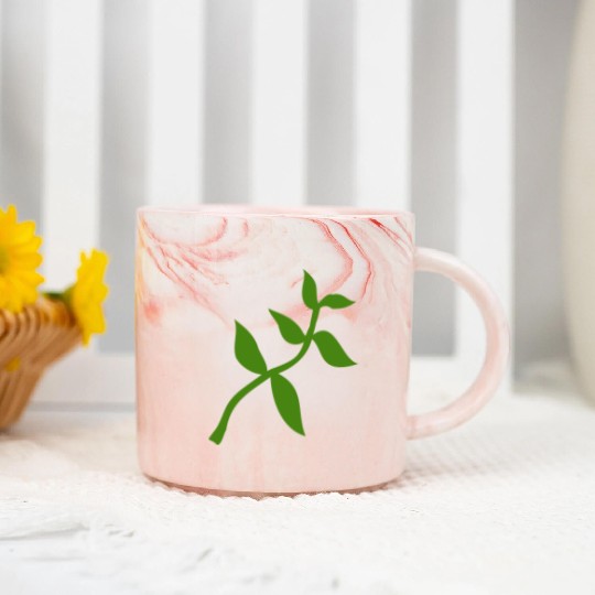 plant olive branch Marble Mugs