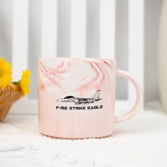 F-15E STRIKE EAGLE Marble Mugs