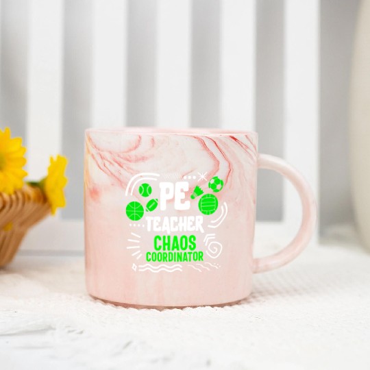 Physical Education Teacher Marble Mugs, Chaos