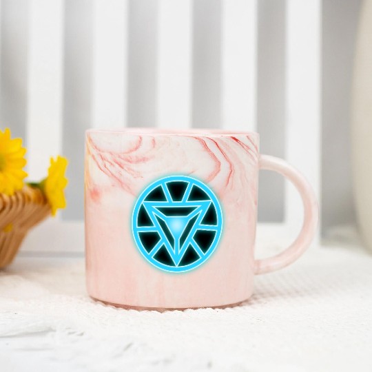 Arc Reactor Iron Man Marble Mugs