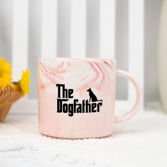 The German Shepherd Dogfather Dog Lover Godfather Marble Mugs
