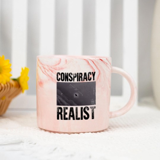 Conspiracy Realist I Want To Believe Believer Marble Mugs