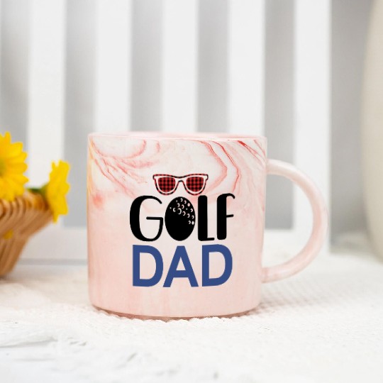 Golf Dad Father's Day Gift Marble Mugs