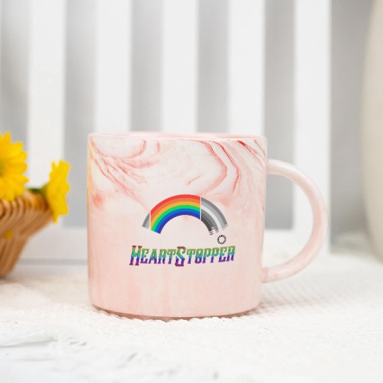 Heartstopper Rainbow LBGTQIA+ Loading Marble Mugs