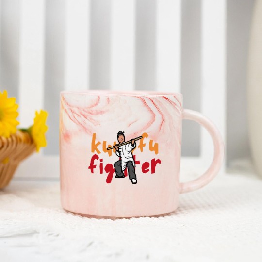 Kungfu Fighter Marble Mugs
