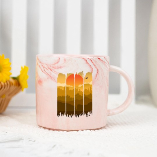 A Wilderness Somewhere, Trees and Nature Marble Mugs