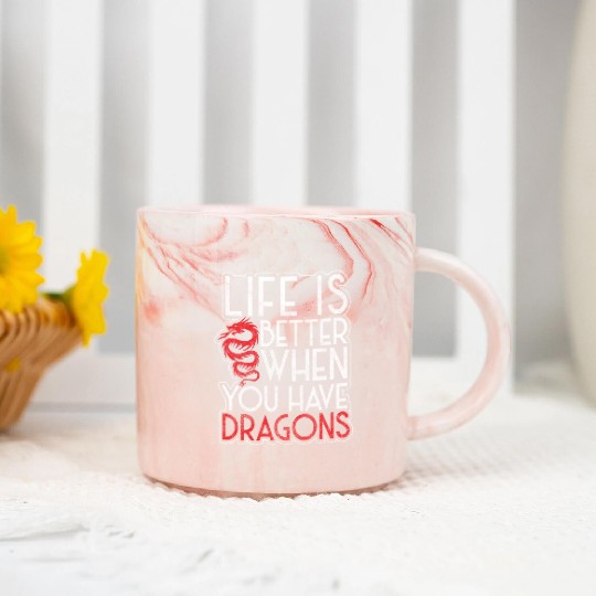 Fantasy Dragon Scales Monster Chinese Dragon Marble Mugs