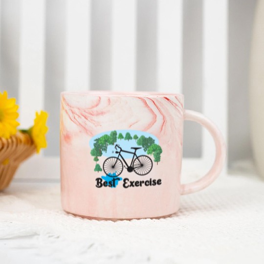 cycle is best exercise Marble Mugs
