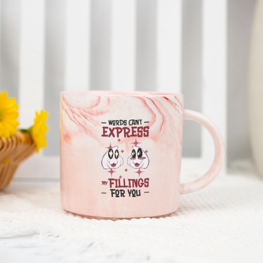 Dim Sums Filling Asian Food Chinese Food Fan Marble Mugs