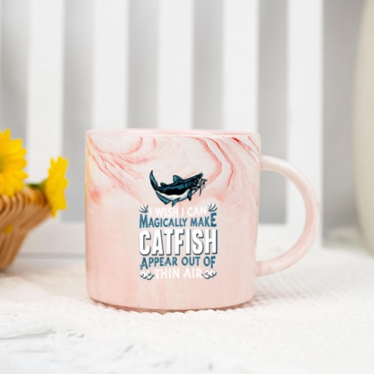 Freshwater Catfish Fishing Marble Mugs