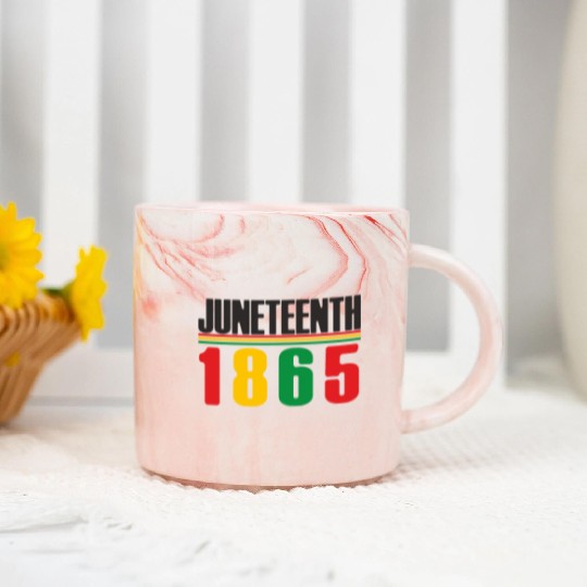 Juneteenth Day 1865, Freedom Day America African Marble Mugs