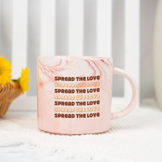 Spread the Love Marble Mugs