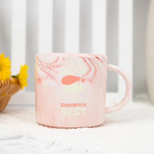 Asian Food Sushi Shrimp Food Sushi Lover Marble Mugs