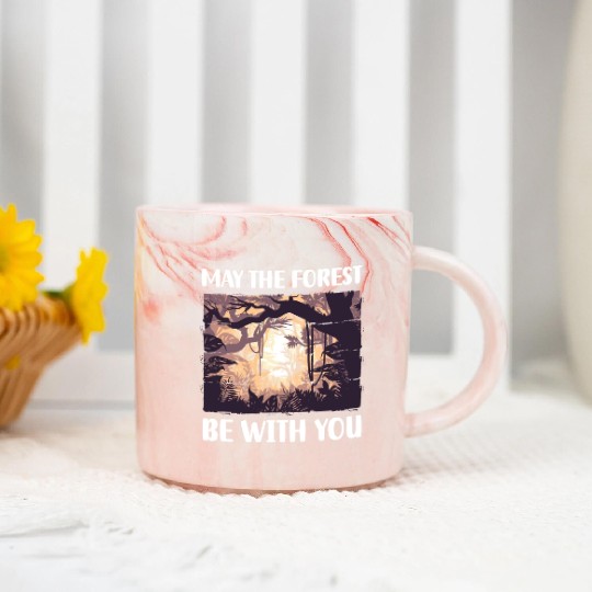 Forest Recreation Deer Wilderness Marble Mugs