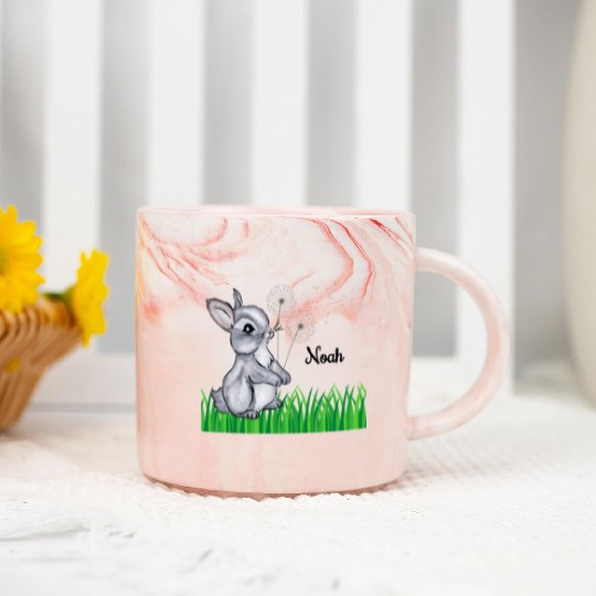 Bunny Name Gift Noah Marble Mugs