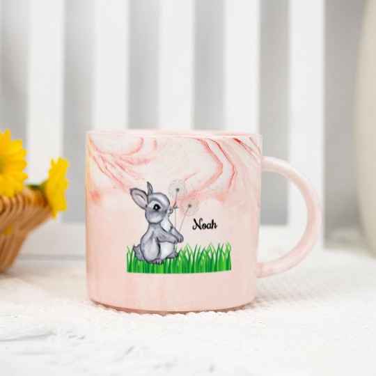 Bunny Name Gift Noah Marble Mugs
