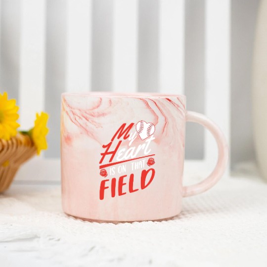 Baseball Mom Son Baseball Lover Marble Mugs