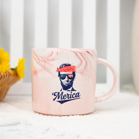 Funny Abraham Lincoln Marble Mugs