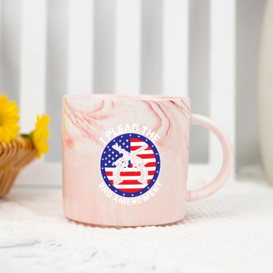 I Plead The Second Amendment Gun Rights America Marble Mugs
