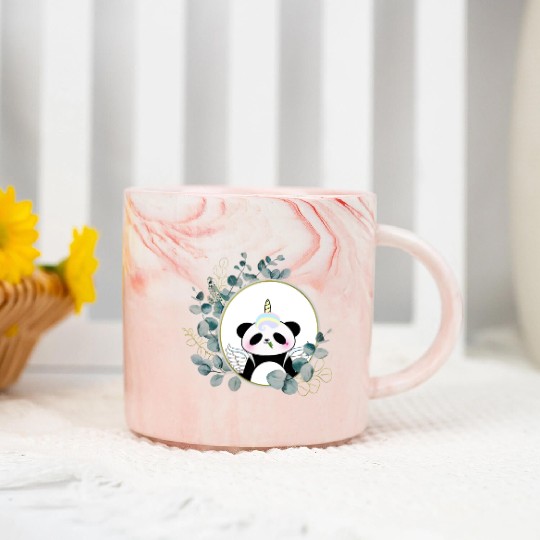 Panda who wants to be a unicorn, Unipan #6 Marble Mugs