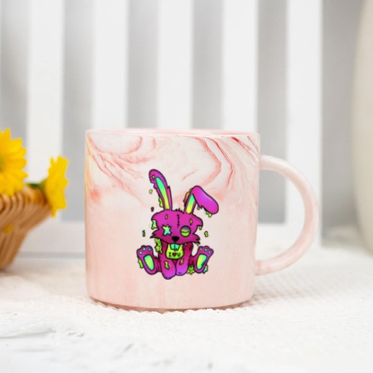 Toxic Bunny Marble Mugs