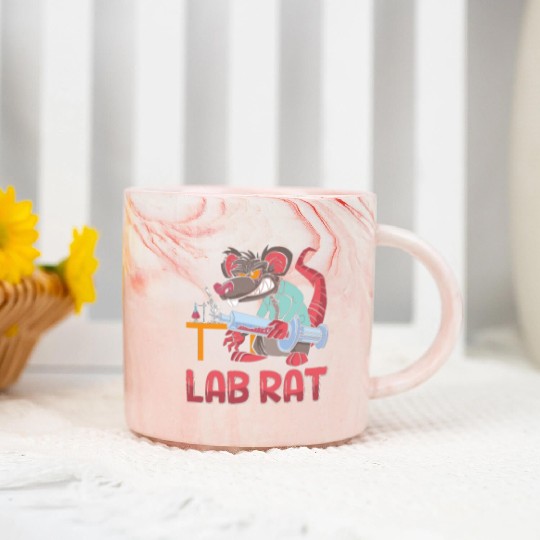 Lab Tech Lab Rat Laboratory Chemist Technician Marble Mugs