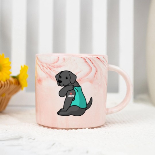 Great Dane I Love Grandma Marble Mugs