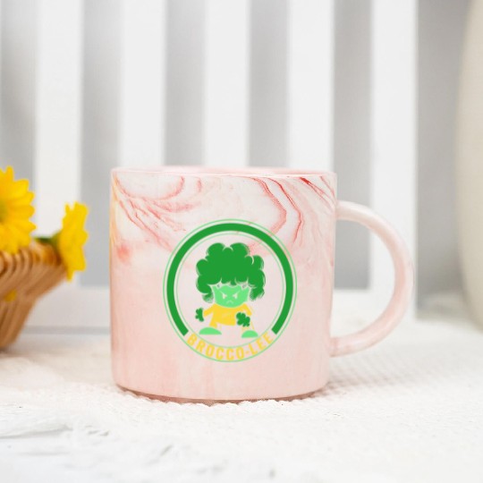 Vegetables Marble Mugs, Brocco-Lee Funny Vegetable