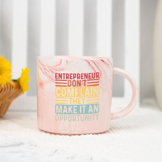 Entrepreneur Minded Business Lifestyle Gifts Idea Marble Mugs