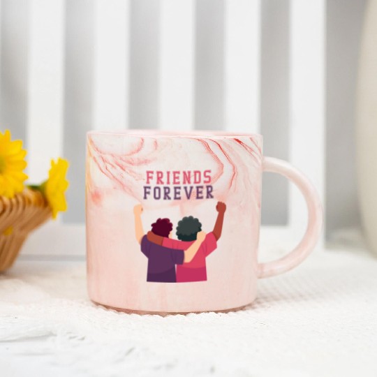Cool Friends forever Marble Mugs for friendship day to you