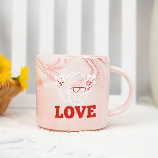 Love America Washington USA Flag 4th Of July Marble Mugs