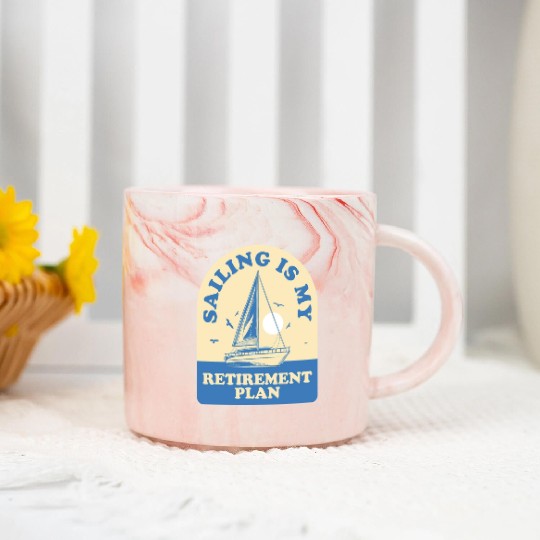 Sail Retirement Funny Sailing Gift Marble Mugs