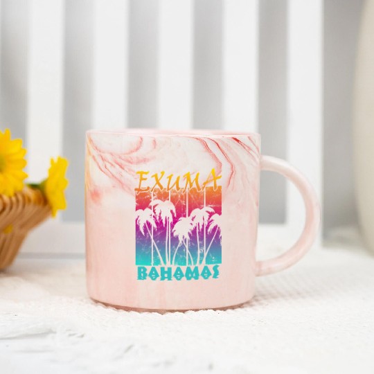 Exuma Bahamas Marble Mugs