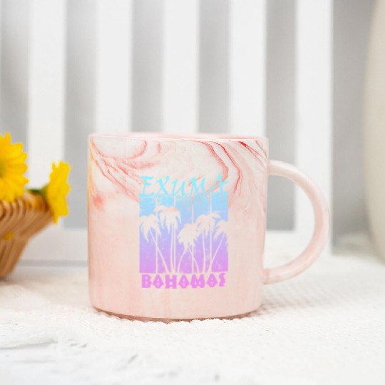 Exuma Bahamas Marble Mugs