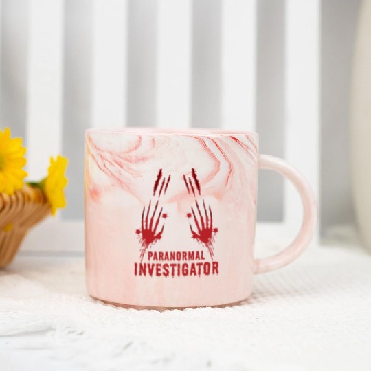 Ghost Hunting Paranormal Investigator Marble Mugs