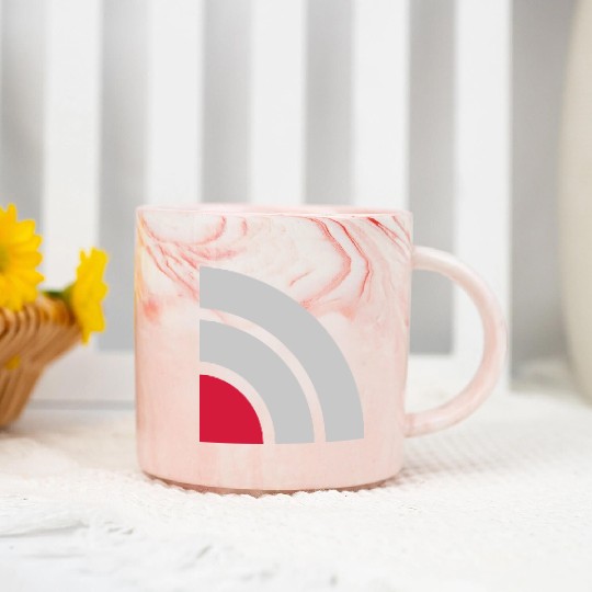 cell phone icon wifi Marble Mugs