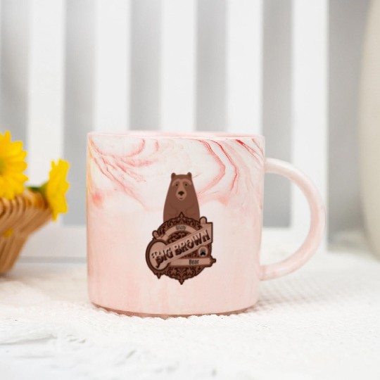 Grizzly bear Marble Mugs