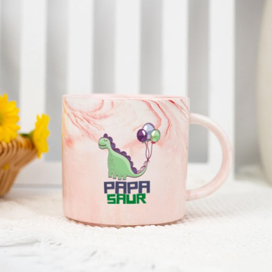 PAPA SAUR, Father's Day Marble Mugs