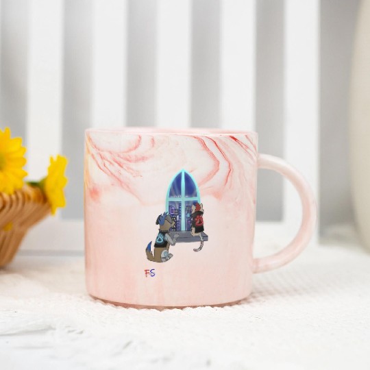 Cyberpunk Marble Mugs