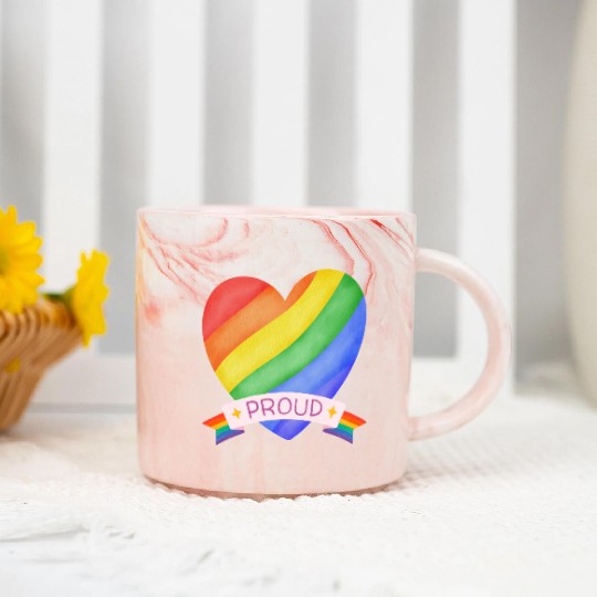 Prod rainbow pride Marble Mugs