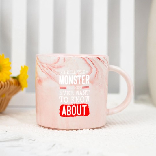 Evil Cute Little Sister Brother Marble Mugs
