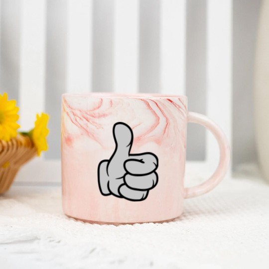 Comic bubble tea design Marble Mugs