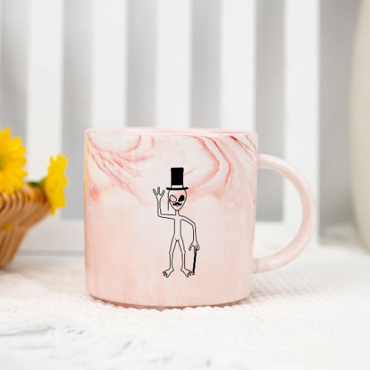 Mr. Alien Waving Marble Mugs