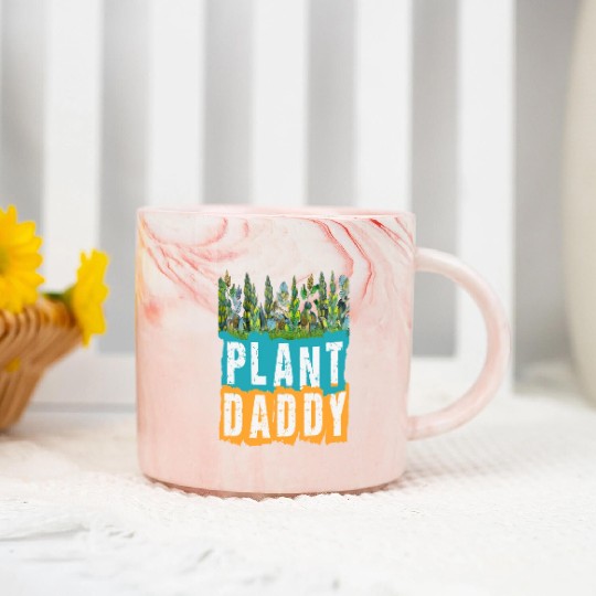 Fathers Day Gardener Plant Daddy Marble Mugs