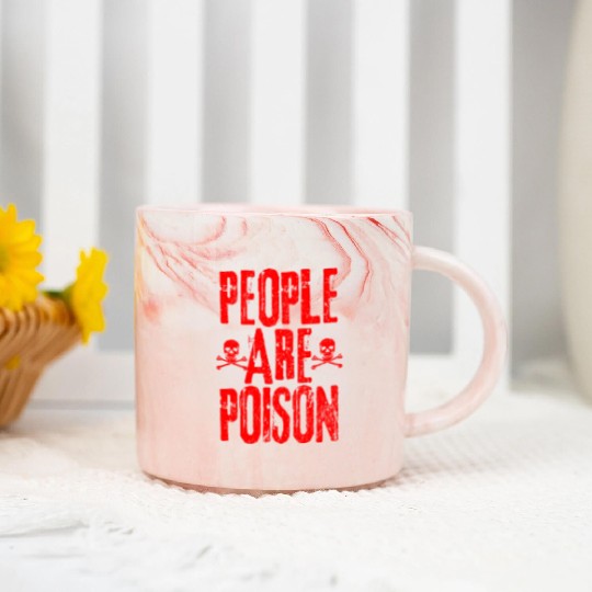 People Are Poison Marble Mugs