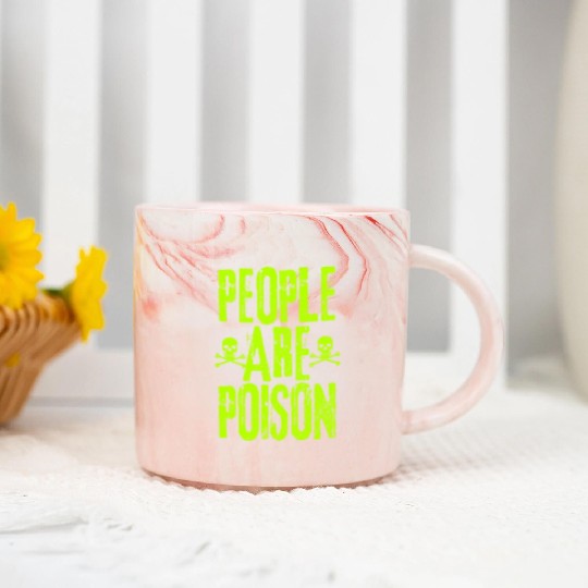 People Are Poison Marble Mugs