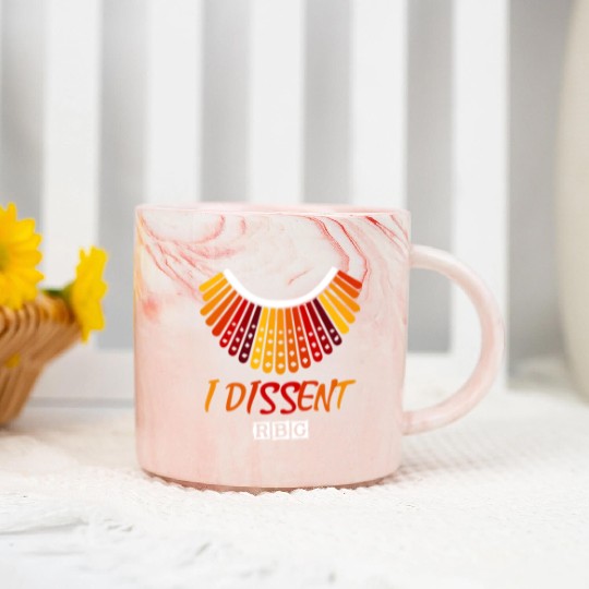 I dissent RBG Marble Mugs