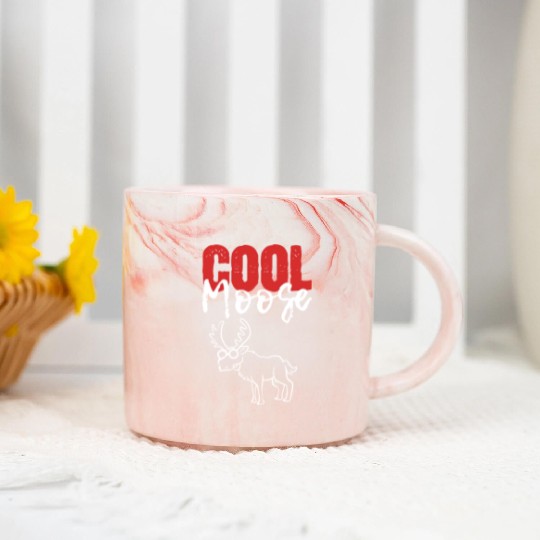 Cool Moose Animal Doctor Gift Marble Mugs